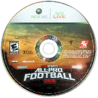 All Pro Football 2K8 Xbox 360 US box art